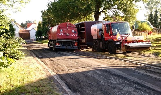 Stra&szlig;en wurden wie hier in Trebra instandgesetzt (Foto: Gemeinde Hohenstein)