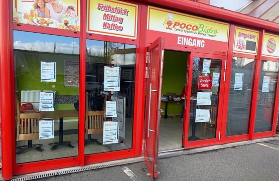 Im stillgelegten Bistro wird ab morgen getestet (Foto: privat)