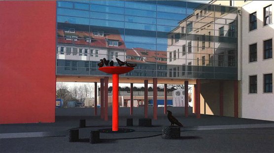 "Come together" wird das Kunstwerk hei&szlig;en, welches den Schulhof des Humboldt-Gymnasiums in Zukunft zieren soll (Foto: Eva Skupin)