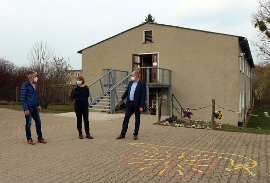 Landrat Jendricke zu Besuch in Klettenberg (Foto: Pressestelle Landratsamt Nordhausen)