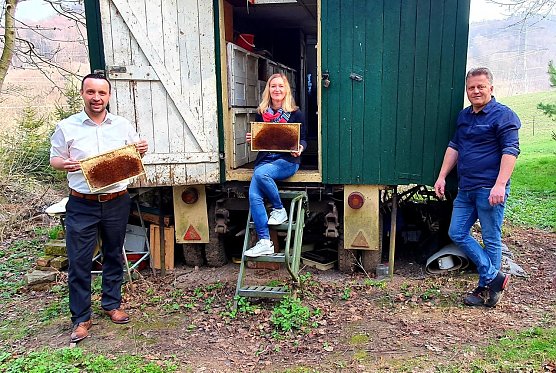 Mit ganzer Kraft f&uuml;r mehr Lebensqualit&auml;t am S&uuml;dharz Bienenv&ouml;lker auf kreiseigenen Grundst&uuml;cken des Landkreises (Foto: CDU Kreisverband Nordhausen)