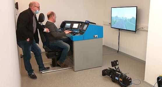 Fahrsimulation in der Leinefelder Bahnakademie (Foto: T.Kox)