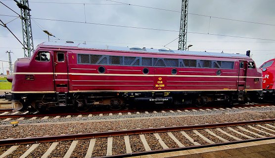 Die d&auml;nische Diesellok NOHAB aus dem Jahre 1957 (Foto: P.Blei)