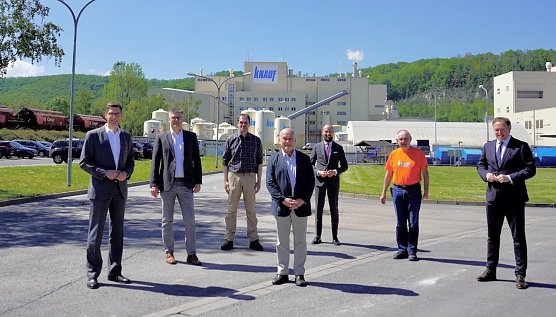 Hoher Besuch bei der Firma Knauf (Foto: CDU)