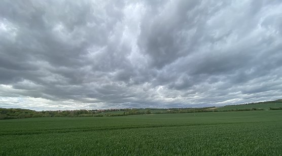Gewitterwolken &uuml;ber Nordhausen (Foto: oas)