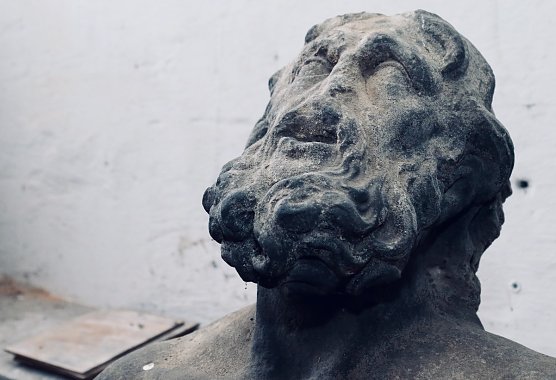 Erster Halt: die &Uuml;berreste des "Laokoon" (Foto: M. Garke)