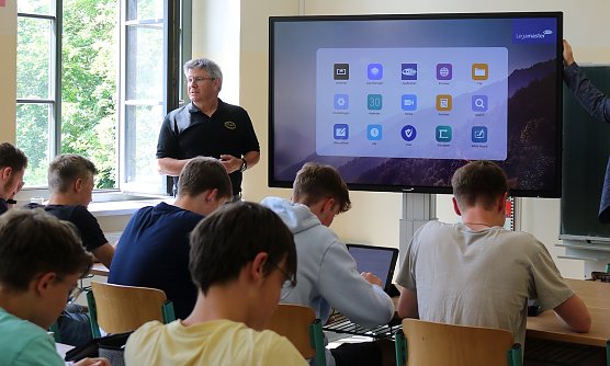 Im Humboldt-Gymnasium (Foto: Nicole Mattern) Im Humboldt-Gymnasium (Foto: Nicole Mattern)