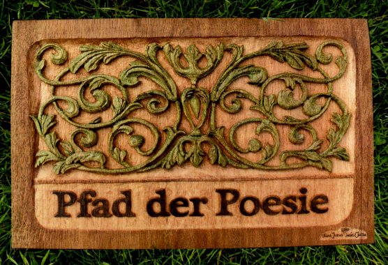 Pfad der Poesie im Park Hohenrode (Foto: H.Kneffel) Pfad der Poesie im Park Hohenrode (Foto: H.Kneffel)