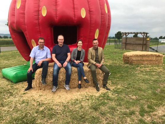 v.l.n.r. Marcus Malsch MdL, Mitglied des LFA S&ouml;ren Leefers, Vorsitzende Carolin Gerbothe, Stellvertreter Niels Neu  (Foto: C. Gerbothe)