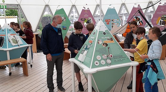 Besuch im Klimapavillon (Foto: Karin Greiner)