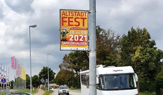Plakate f&uuml;r das Altstadtfest - aber nicht in Nordhausen (Foto: S.B. Heck)