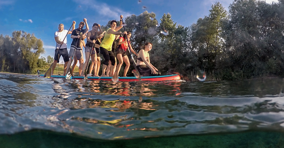 Stand-Up-Paddeln wird immer beliebter, gerade auch vor den Toren Nordhausens (Foto: Christoph Keil)