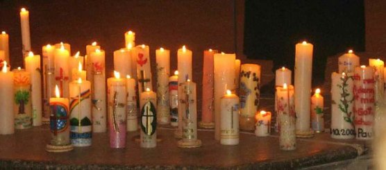 Taufkerzen (Foto: F. Tuschy)