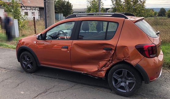 Unfall heute Nachmittag bei Neuheide (Foto: S.Dietzel)