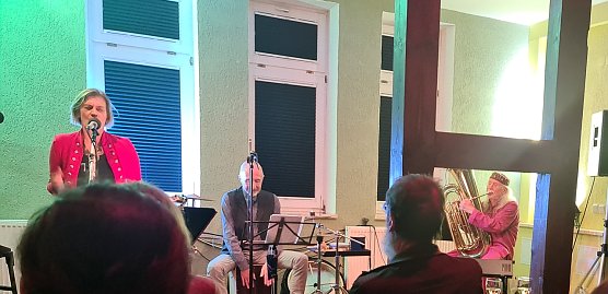 Silke Gonska, Wolfram Dix und Frieder W. Bergner begeisterten gestern mit einem Repertoire von Beatles-Songs (Foto: nnz)