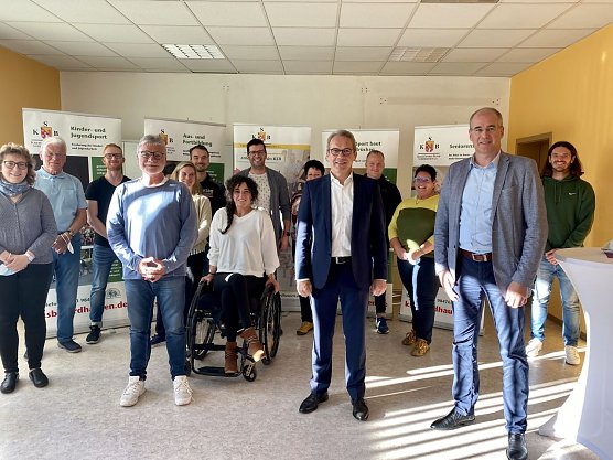 Innenminister Georg Maier nutzte am Mittwoch die Gelegenheit und besuchte den Kreissportbund Nordhausen (Foto: Kreissportbund Nordhausen)