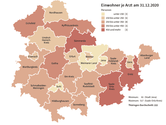 Statistik zur &Auml;rztedichte i Th&uuml;ringen (Foto: TLS)