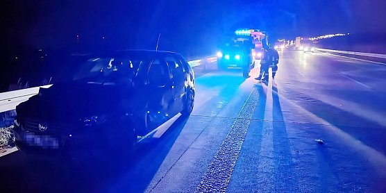 Unfall auf der A 38 (Foto: S. Dietzel)