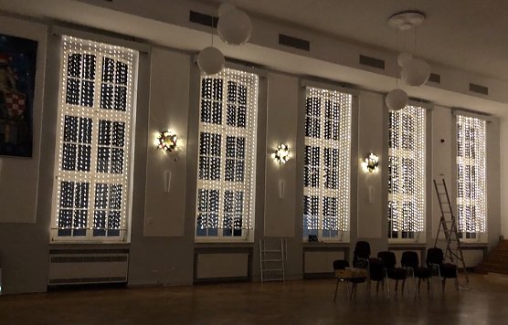 Weihnachtlicher schmuck im Kulturhaus (Foto: M.Manthey)