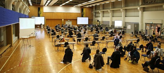 Live-Ticker aus der Ballspielhalle (Foto: agl) Live-Ticker aus der Ballspielhalle (Foto: agl)