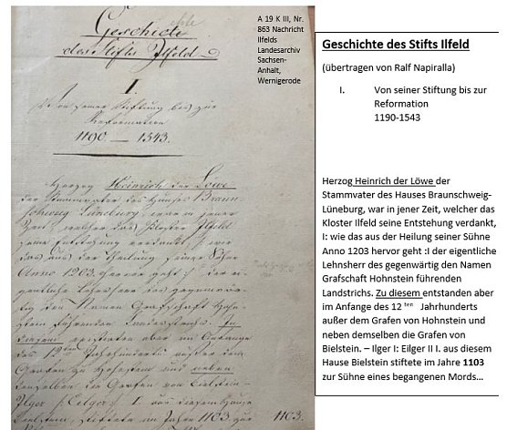 Geschichte des Stifts Ilfeld (Foto: Sammlung Tim Schäfer) Geschichte des Stifts Ilfeld (Foto: Sammlung Tim Schäfer)