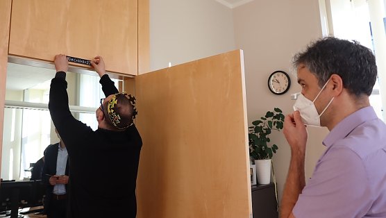 Pfarrer Riechelmann und Oberbürgermeister Buchmann (Foto: Stadtverwaltung Nordhausen) Pfarrer Riechelmann und Oberbürgermeister Buchmann (Foto: Stadtverwaltung Nordhausen)