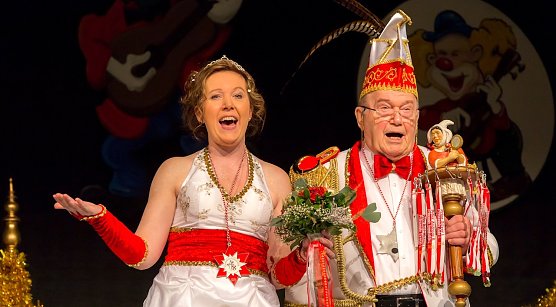 Das diesj&auml;hrige Bleicher&ouml;der Prinzenpaar: Tochter und Vater Mohs (Foto: A.Weigel)