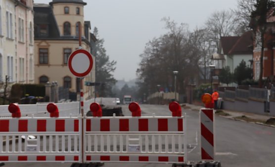 Die Arbeit zur Sanierung der Riemannstra&szlig;e beginnen (Foto: Stadtverwaltung Nordhausen)