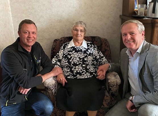 101 und immer noch topfit (v.l.): Heiko Hebestreit, Toni Jendicke und Steffen Loup (Foto: WBG S&uuml;dharz)