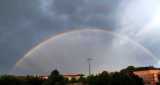 Regenbogen &uuml;ber Nordhausen (Foto: P.Blei)