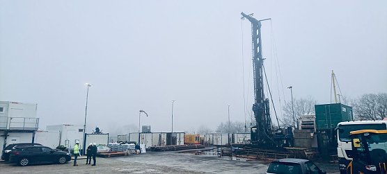 Probebohrung im Ohmgebirge, M&auml;rz 2022 (Foto: nnz-Archiv)