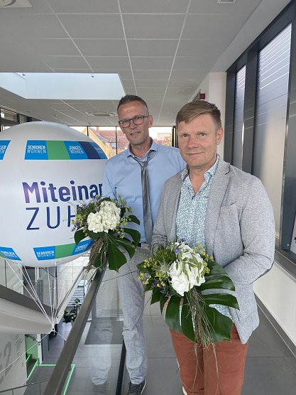 Gunter Hebestreit und Mike Szybalski (Foto: WBG S&uuml;dharz)