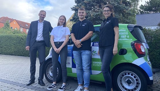 v.l.n.r. Sven D&ouml;rmann, Anne Madlen K&uuml;hne, Jannik Ernst, Sandra Nikoleizig  (Foto: WBG)