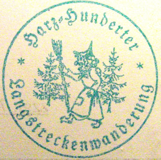 Der Harzer Hunderter gibt es selbstverst&auml;ndlich auch einen eigenen Stempel (Foto: Bodo Schwarzberg)