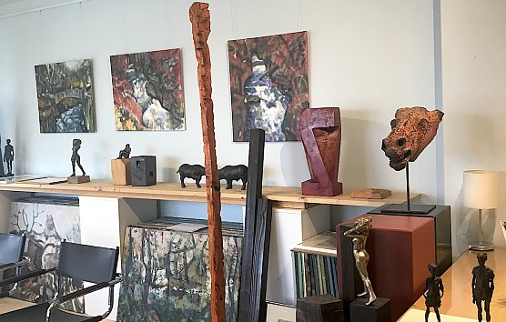 Atelier des K&uuml;nstlers in Bleicherode (Foto: P.Gen&szlig;ler)