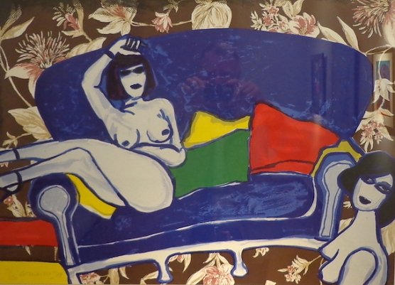 Enthält viel blau: Corneille Gemälde "Frau auf dem Sofa" (Foto: HG Backhaus) Enthält viel blau: Corneille Gemälde "Frau auf dem Sofa" (Foto: HG Backhaus)