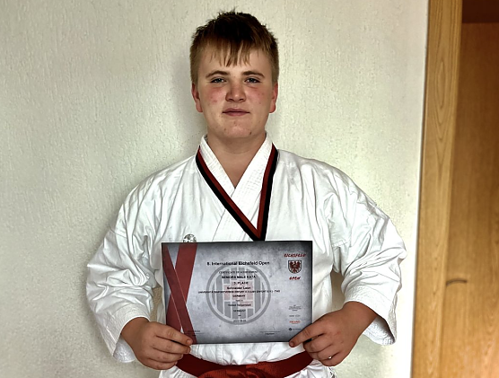 Leon Schneider bei den Eichsfeld Open (Foto: Karate Do Kwai)