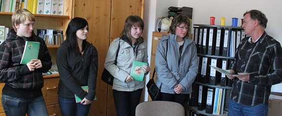 Im Landratsamt geschnuppert (Foto: J. Piper)