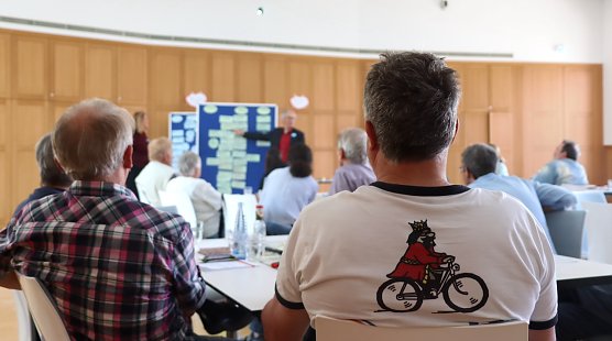Foto aus dem Workshop: Anradeln (Foto: Stadtverwaltung Nordhausen )