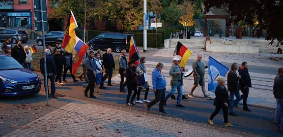 Demonstrationszug durch die Nordh&auml;user Innenstadt (Foto: agl)