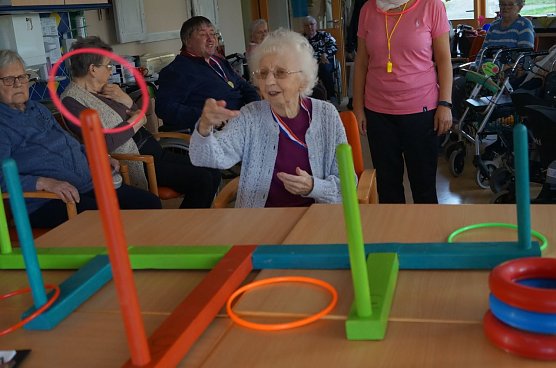 Im Bleicher&ouml;der Elisabeth-Hospital ging es sportlich zu (Foto: Stiftung Maria im Elende)