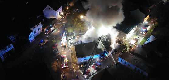 Gro&szlig;einsatz in Ilfeld (Foto: S. Dietzel)