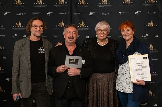 Die Ehrung der "Applaus"-Gewinner &uuml;bernahm Kulturstaatsministerin Claudia Roth (Foto: Jazzclub Nordhausen)