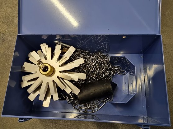 Das Schornsteinbrandkehrger&auml;t im Detail (Foto: F&ouml;rderverein der Feuerwehr Heringen)