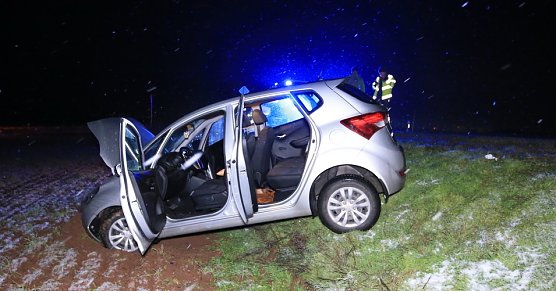 Unfall vor der Abfahrt Hain auf der B4 (Foto: S.Dietzel)