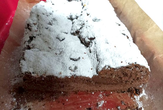 Selbst gebackener Schokoladenstollen mit Nougat (Foto: Familie Leipold) Selbst gebackener Schokoladenstollen mit Nougat (Foto: Familie Leipold)