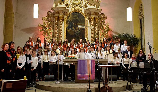 Chorsingen in St. Marien (Foto: J.Eichhorn)