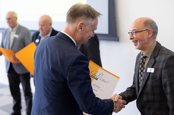 Pr&auml;sidenten Handwerkskammer Stefan Lobenstein und Rolf Pichler (Foto: Michael Reichel / arifoto.de)