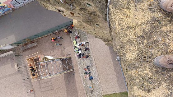 Einer war schon oben (Foto: JuSoWe) Einer war schon oben (Foto: JuSoWe)