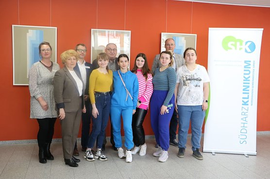 F&uuml;nf ukrainische Studentinnen sind derzeit zu Gast am S&uuml;dharz-Klinikum (Foto: S&uuml;dharz-Klinikum)